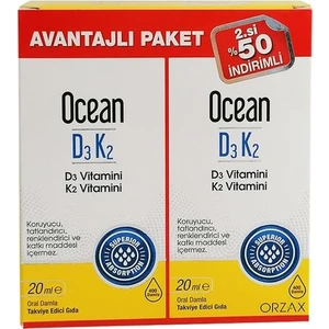 Ocean D3K2 Damla 20 ml İkili Paket