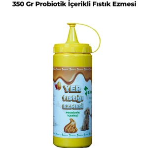 Fıstık Ezmesi Probiotik İçerikli 350 Gram %100 Doğal kedi Köpek Ödül Maması