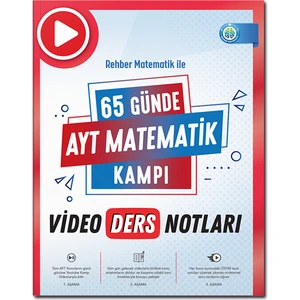 Rehber Matematik  65 Günde AYT Matematik Video Ders Notları