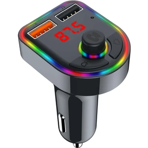 C-616 Rgb Işıklı 2.1 A Şarj USB & Tf Girişi Bluetooth 5.1V Fm Transmitter