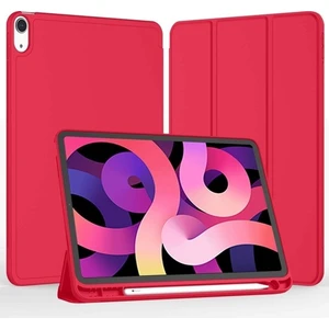 Apple iPad Mini 6 2021 6.nesil Kılıf Yatay Standlı Uyku Modlu Kalem Bölmeli Arkası Silikon Smart Kılıf (Model A2567,A2568,A2569)