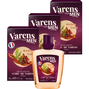 Ulric de Varens Varens For Men Ambre Coca 3'lü Set (3X50ML Edt) Erkek Parfüm
