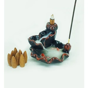Craft Maket Koi Balığı Çubuk ve Geriakış Tütsülük Kırmızı (10 Adet Geriakış ve 20 Adet Çubuk Tütsü Hediye)