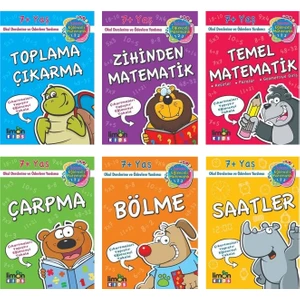 Ilkokul 1. Sınıf Eğitim Seti 6 Kitap (Çarpma + Matematik Zihinden + Temel Matematik + Bölme + Saatler + Toplama Çıkarma)