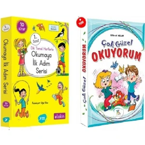 Yuva 1.sınıf Dik Temel Harflerle Okumaya Ilk Adım + Çok Güzel Okuyorum Hikaye Seti 20 Kitap