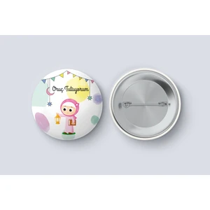 Genç Box Oruç Tutuyorum - Kandilli Kız Çocuk Iğneli Rozet 20 adet