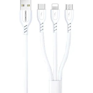 C452 20 cm 2A  USB  Lightning Micro Type-C Çoklu Powerbank Kablo