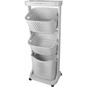 TP-750.04 Kat Kat Çok Amaçlı Organizer Sepet Büyük Açık Gri