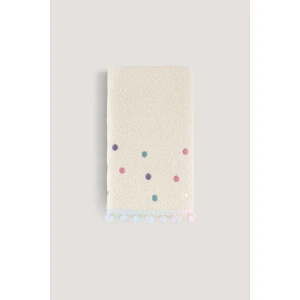 Arliva Home Batık Ponpon Nakıslı Havlu Ekru-Renklı 30X50