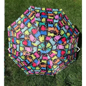 Herşey Nota Kedi Desenli Şemsiye -3 Katlamalı / Manuel