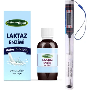 Doğadan Bizim Laktaz Enzimi 20 ml + Gıda Termometresi