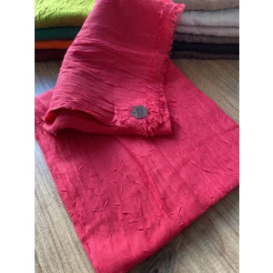 Nil Butik Fuşya Shawl Secret Bambu Kraş Şal