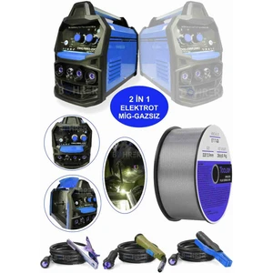 Süper İkisi Bir Arada 200 Amper Gazsız Gazaltı Mıg + Mma Inverter Kaynak Makinesi