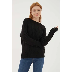 Fashion Friends 23K0092K1 Kadın Kayık Yaka Kazak