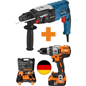 3200W Kırıcı Delici Hilti Matkap + V58 5000MAH Xr 24 Parça Set Vidalama Matkap