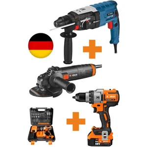Xr V58 Akülü Vidalama Matkap , 3200W Kırıcı Delici Hilti , 125 mm Büyük 2100W Taşlama Demir Kesme