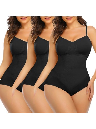 Kadın Siyah Çıtçıtlı Slip Body Korse