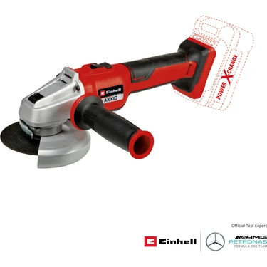 Einhell AXXIO 18/115 Q - Solo, Akülü Avuç Taşlama (Akü ve şarj cihazı dahil