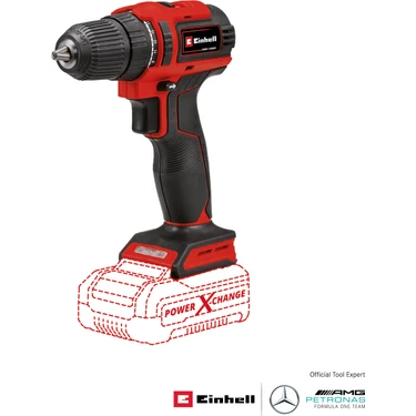 Einhell Akülü Vidalama TE-CD 18/40 Li BL - Solo Power X-Change (Li-Ion, 18 V, 40 Nm, kömürsüz