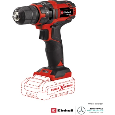 Einhell Akülü Vidalama TC-CD 18/35 Li-Solo Power X-Change (Li-Ion, 18 V, 550 dak.-1, 35 Nm, 10 mm