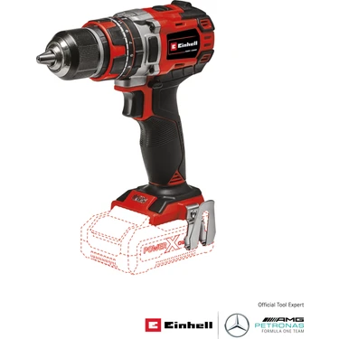 Einhell Professional Akülü Darbeli Vidalama TP-CD 18/50 Li-i BL Solo Power X-Change (18V, Kömürsüz,