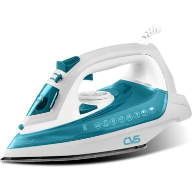 Cvs Dn 5472 Abura Buharlı Ütü 2400 Watt Güçlü Buhar Fonksiyonu ile Turkuaz Renkli Seramik
