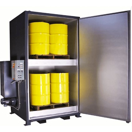 Endüstriyel Elektrikli Varil ve Ibc Tank Isıtma Fırını, Isıtma Kabini 4x2 Varil