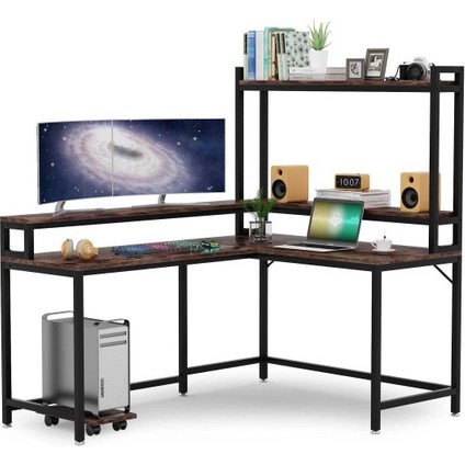 Şık Tasarım Raflı Çalışma Masası fiyatları