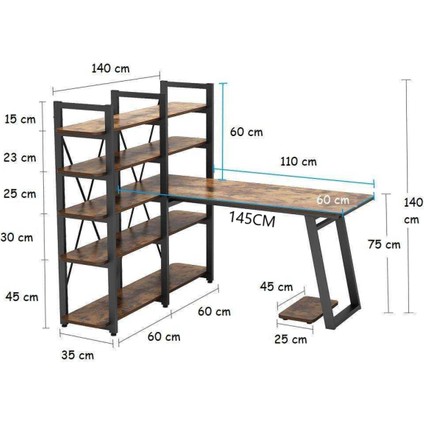Özel Kitaplıklı Çalışma Masası fırsatları
