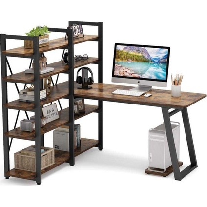 Şık Tasarım Kitaplıklı Çalışma Masası fiyatları