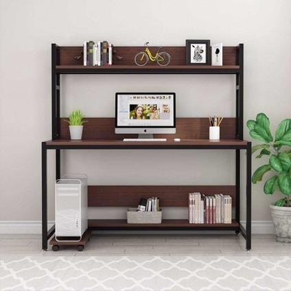 Şık Tasarım Ev ve Ofis Kitaplıklı Çalışma Masası fiyatları