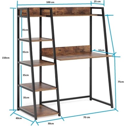 Modern Kitaplıklı Çalışma Masası fiyatları