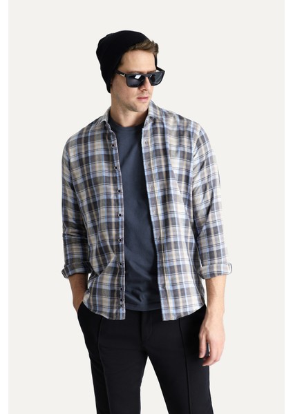 Uzun Kol Regular Fit Ekose Oduncu Gömlek