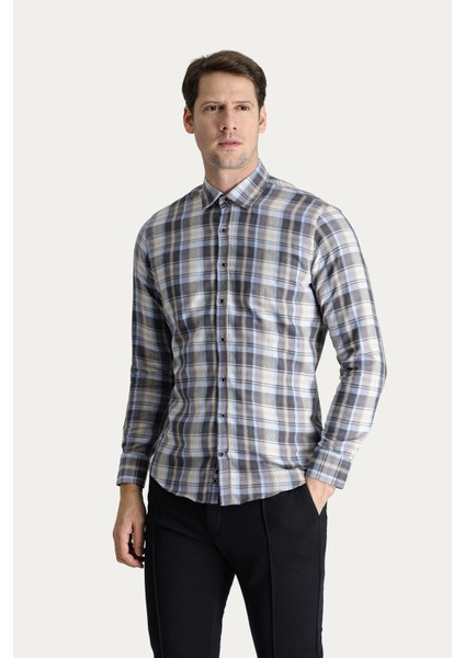 Uzun Kol Regular Fit Ekose Oduncu Gömlek modelleri