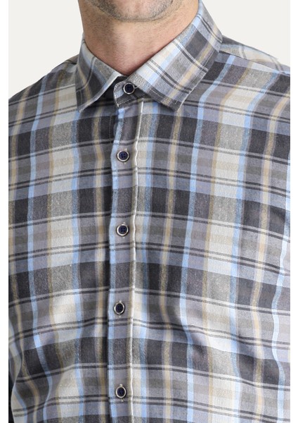 Uzun Kol Regular Fit Ekose Oduncu Gömlek indirimleri