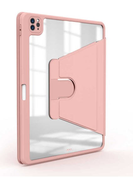 Apple iPad Pro 12.9 4.nesil 2020 Kılıf Yatay ve Dikey Standlı Dönebilen Kalem Bölmeli Nayn Kılıf (Model A2229,A2069,A2232)
