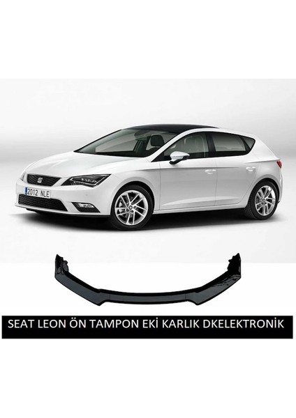 Seat Leon Mk3-3.5 Ön Karlık Body Kit 3 Parça Lip Piano Black Siyah fırsatları