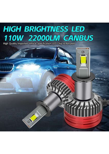 Led Far Ampulü Canbus 110W 22000Lm H3 12 - 30V Laam924 fırsatları