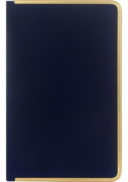 Monaco Süet Sert Kapak Defter 13 x 21 cm Çizgili Mavi