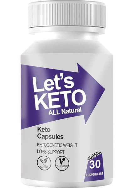 Lets Keto Gıda Takviyesi 30 Bitkisel Kapsül Detoks Takviye
