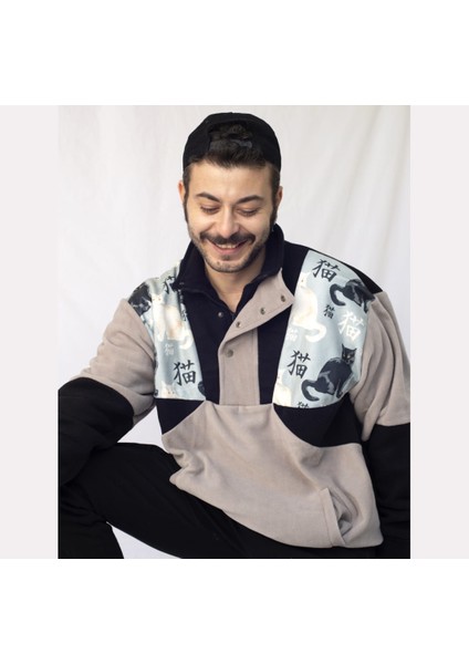 Kadın Erkek Yarım Fermuarlı Polar Sweatshirt fiyatları