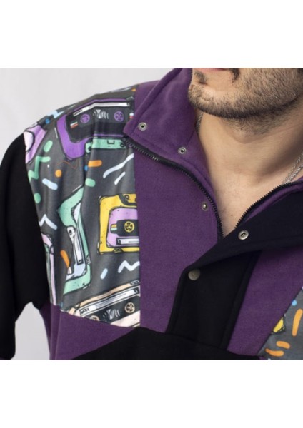 Kadın Erkek Yarım Fermuarlı Polar Sweatshirt modelleri