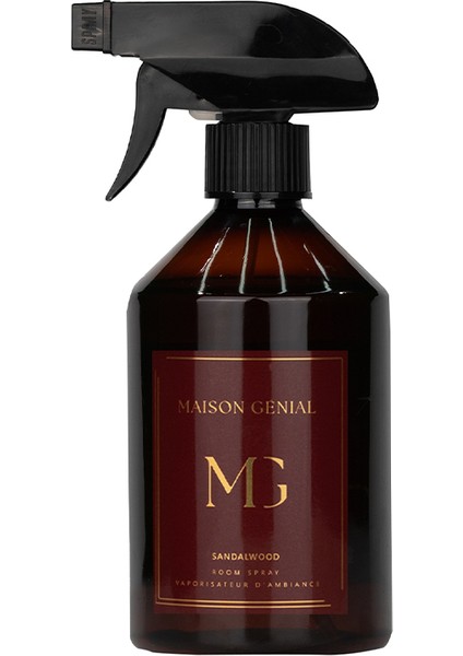 Maison Genial Luxury Sandal Wood Bordo Sprey Oda Kokusu 500  ml