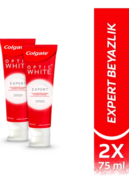 Optic White Expert White Diş Macunu 75 ml x 2 Adet