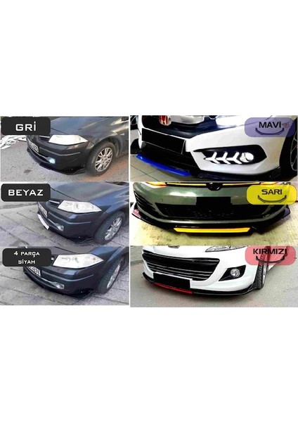 Seat Leon Mk3-3.5 Ön Karlık Body Kit 3 Parça Lip Piano Black Siyah fırsatları