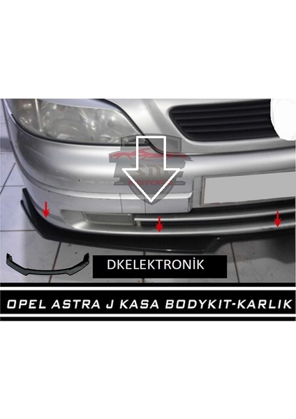 Opel Astra G Kasa Ön Tampon Eki Body Kit Lip Karlık Siyah