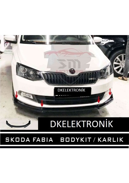 Skoda Rapid Body Kit Ön Karlık Lip Siyah fiyatları