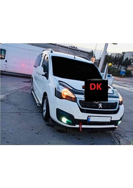 Peugeot Partner Berlingo Ön Tampon Eki Body Kit Karlık Lip 4 Parça Siyah modelleri