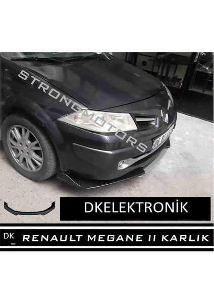 Megane 2 Ön Tampon Eki Body Kit Karlık Lip Gri