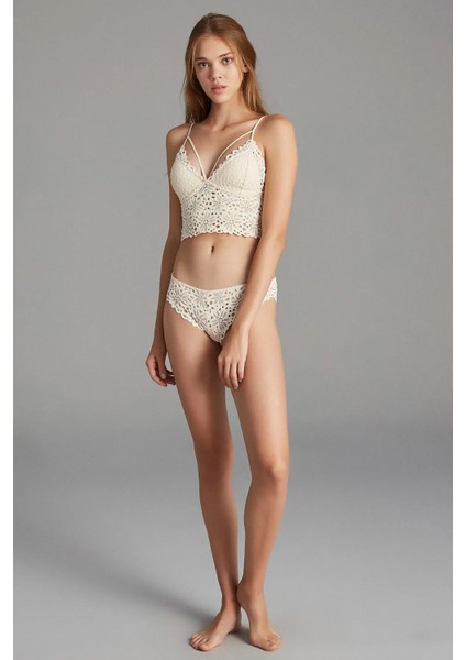 Kadın Bej Luna Bralet Xs Beden modelleri
